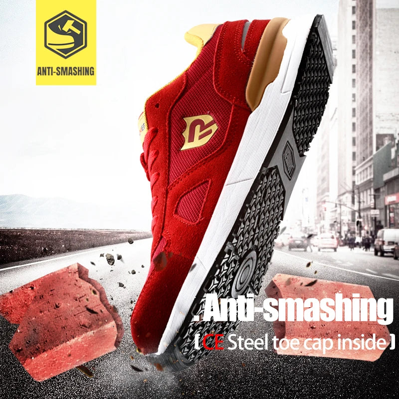 LARNMERN
Safety Shoes
Men Anti-static Work Shoes
SRC Slip On Steel Toe Shoes 
Breathable Construction Sneaker