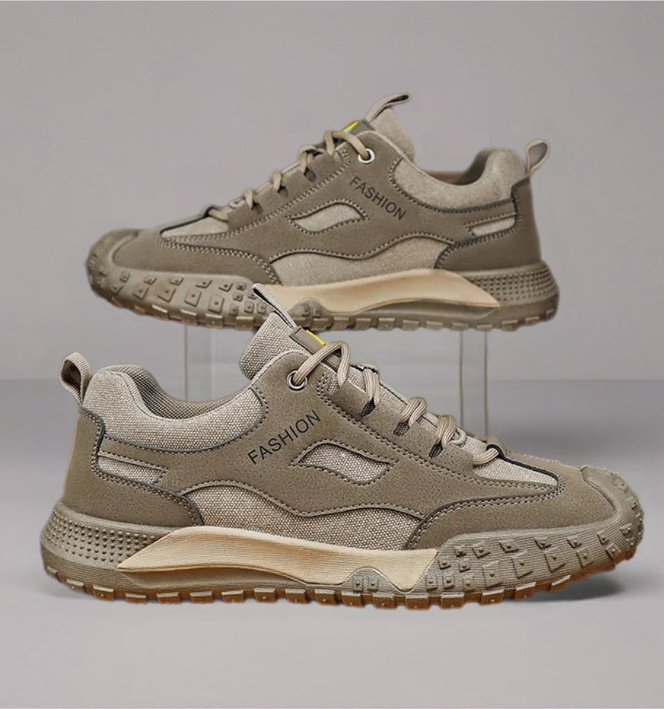 Oulylan Non-slip Wear-resistant Sneakers Travel Walking Shoes Men's Outdoor Hiking Shoes Comfortable Breathable Casual Shoes