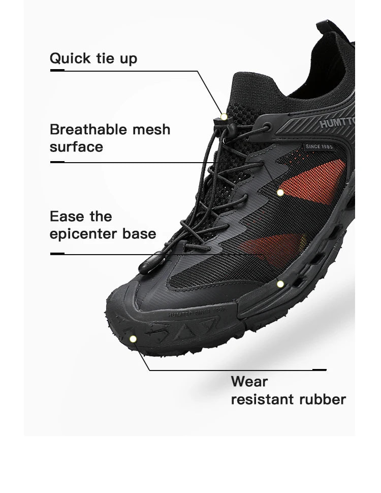 HUMTTO Summer Water Hiking Shoes for Men Breathable Mens Sneaker 2025 Outdoor Beach Sandals Fishing Climbing Wading Man Sneakers