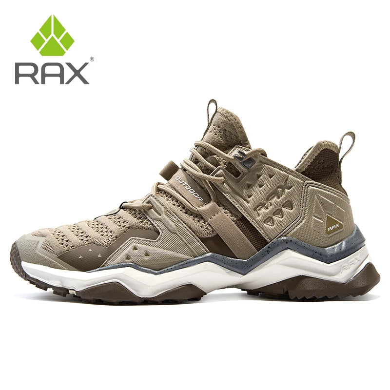 Rax Men Waterproof Hiking Shoes Breathable Hiking Boots Outdoor Trekking Sports Sneakers Tactical Shoes