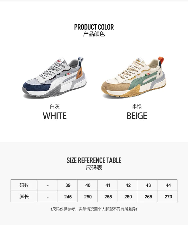 Men's Running Shoes Mesh Breathable Casual Shoes  Fashion Chunky Sneakers Men Outdoor Sports Tennis Shoes