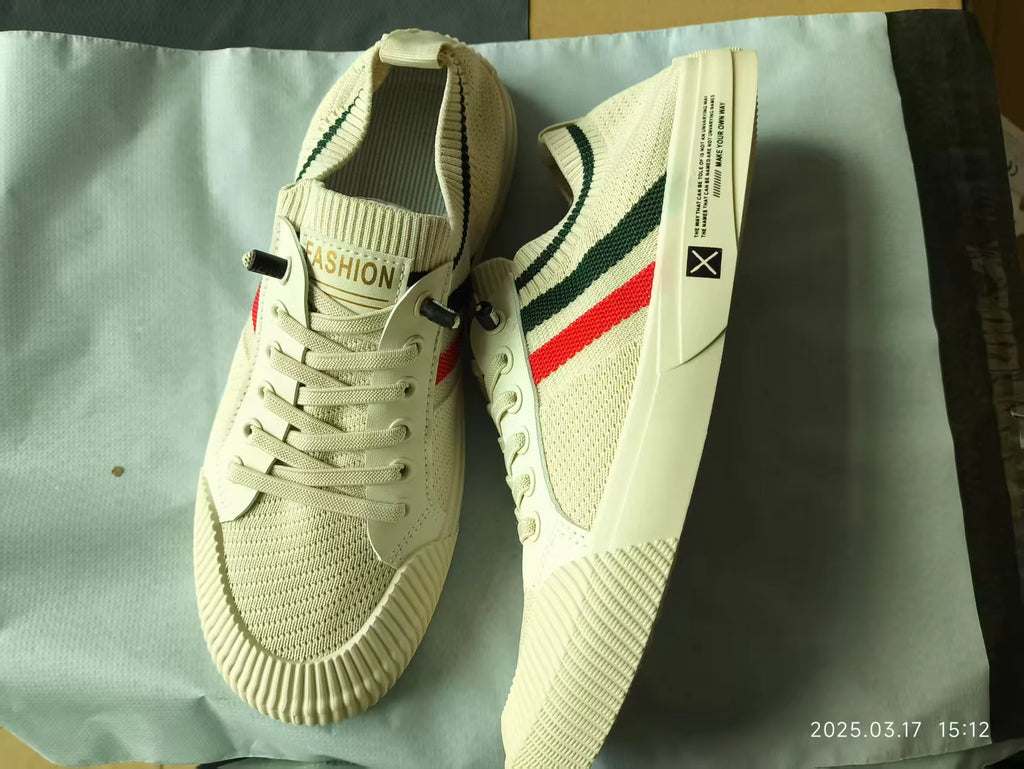 Men Sneakers Branded Casual Loafers Light BreathableMesh Lightweight Flats Shoes Tenis Masculino 2023 Fashion Male Stylish Shoes