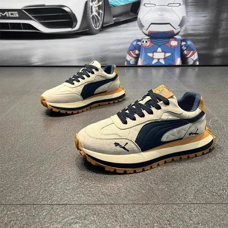 Casual Shoes Men's Sports Shoes Summer Casual Thick Soled Men's Shoes Soft and Comfortable Non-slip Outdoor Fashion Board Shoes