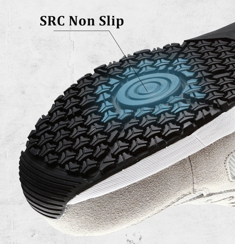 LARNMERN
Safety Shoes
Men Anti-static Work Shoes
SRC Slip On Steel Toe Shoes 
Breathable Construction Sneaker