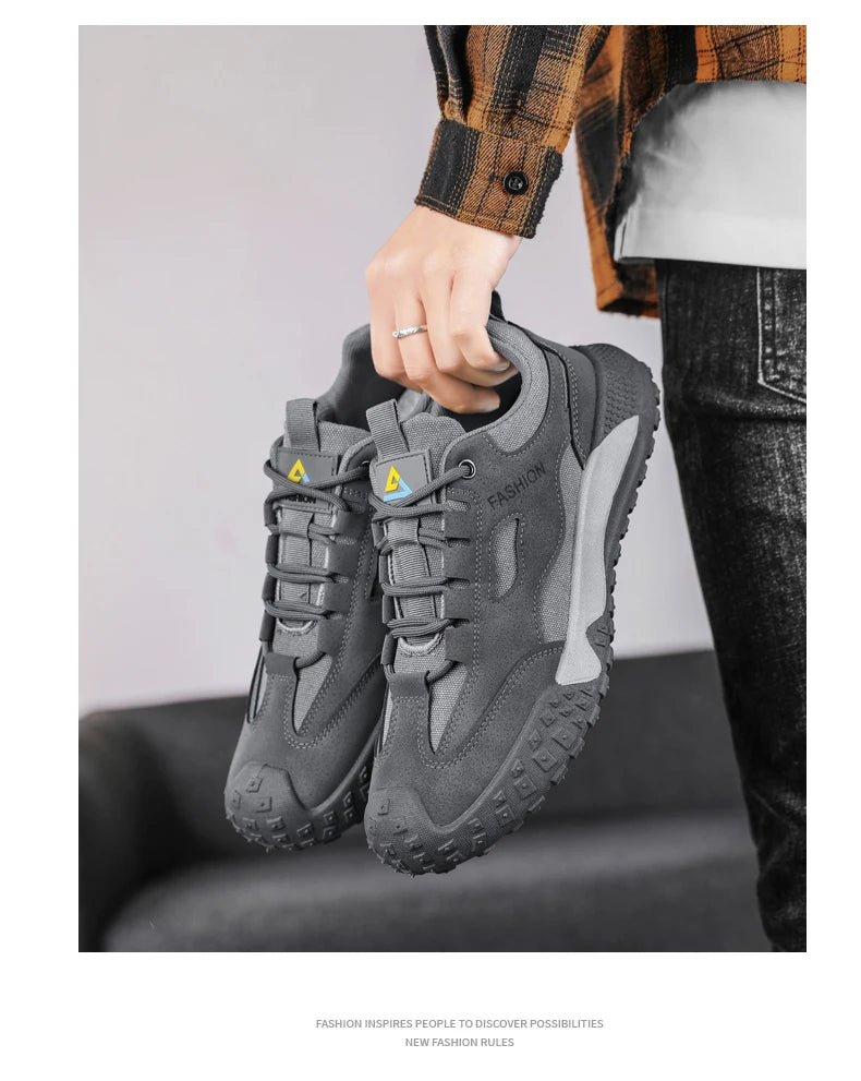 New Casual Sports Men's Work Shoes Lightweight Breathable Non-slip Spring and Summer Comfortable Student Walking Loafers