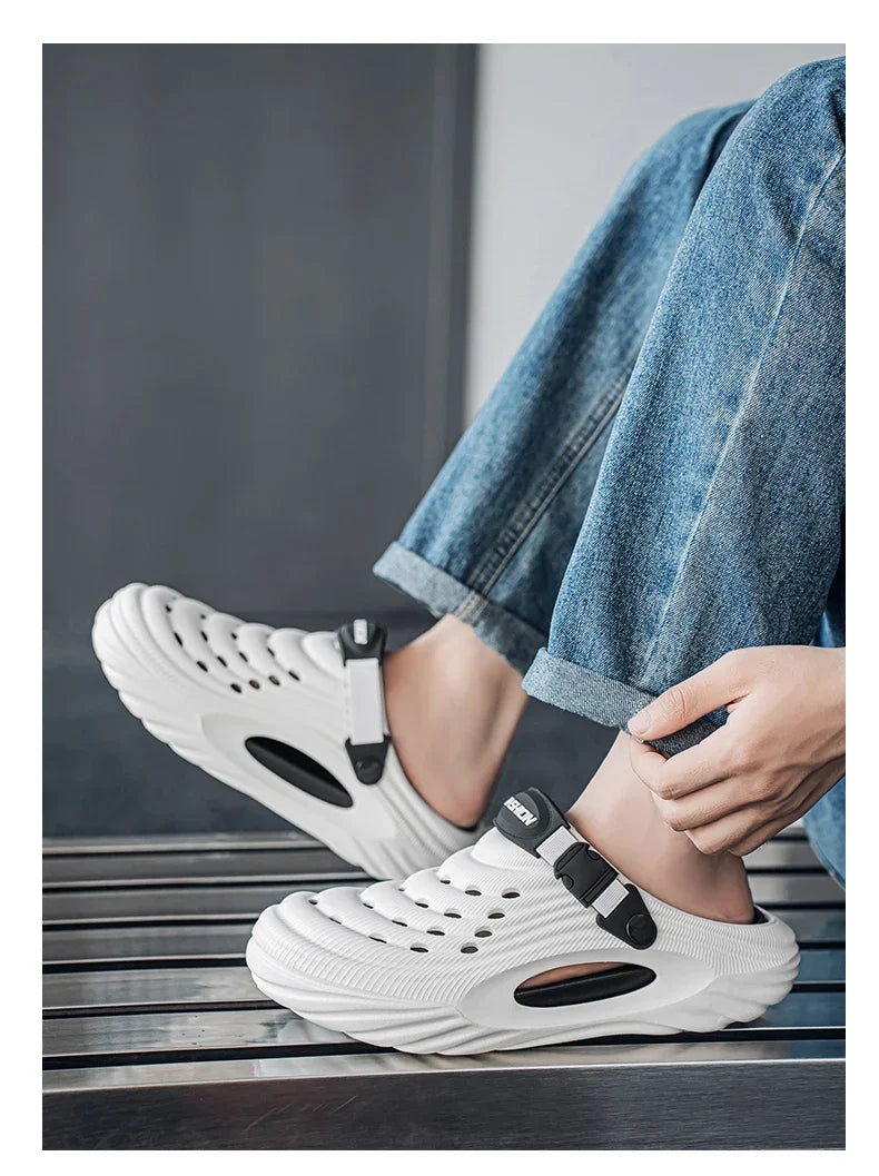 Original Designer Summer Slippers Men Clogs Platform Women Beach Sandals Outdoor Casual Non-slip Footwear Men Sandals