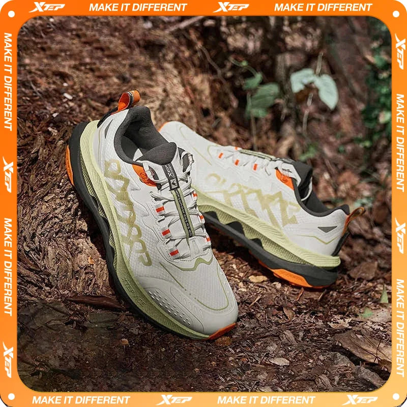 Xtep Kunlun 2.0 Men's Hiking shoes 2025 Spring Non-slip Wear-resistant Wrapping Shock-absorbing Outdoor Sport Shoes 975119170009