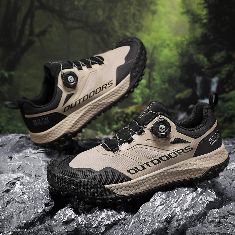 Brand Men’s Hiking Shoes Waterproof Non-slip Sneakers Lightweight Wear-Resistant Climbing Trekking Sneakers  Male Walking Shoes