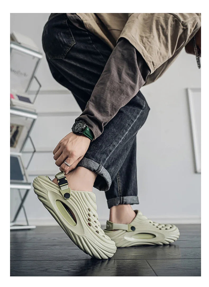 Original Designer Summer Slippers Men Clogs Platform Women Beach Sandals Outdoor Casual Non-slip Footwear Men Sandals