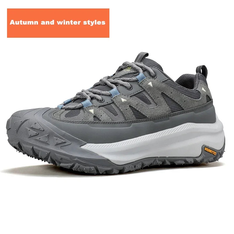 HUMTTO Breathable Trekking Shoes 
Outdoor Men's Sports Shoes 
Non-slip Hiking Boots for Men 
Leather Safety Walking Sneakers Man