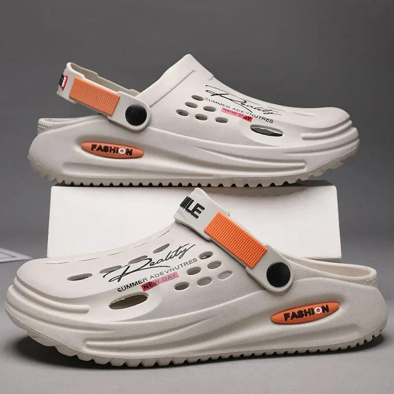 Classic Clog Men Casual Sandals Unisex Closed-Toe Slip-Ons Outdoor Men's Breathable Beach Shoes Slippers