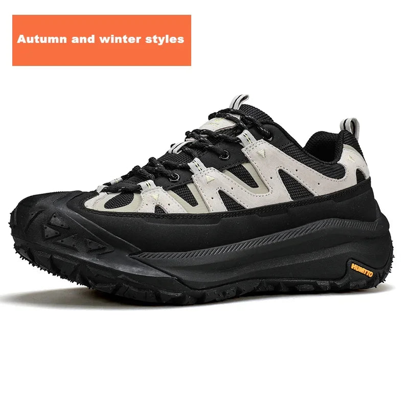 HUMTTO Breathable Trekking Shoes 
Outdoor Men's Sports Shoes 
Non-slip Hiking Boots for Men 
Leather Safety Walking Sneakers Man