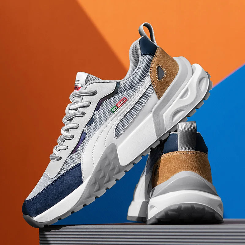 Men's Running Shoes Mesh Breathable Casual Shoes  Fashion Chunky Sneakers Men Outdoor Sports Tennis Shoes