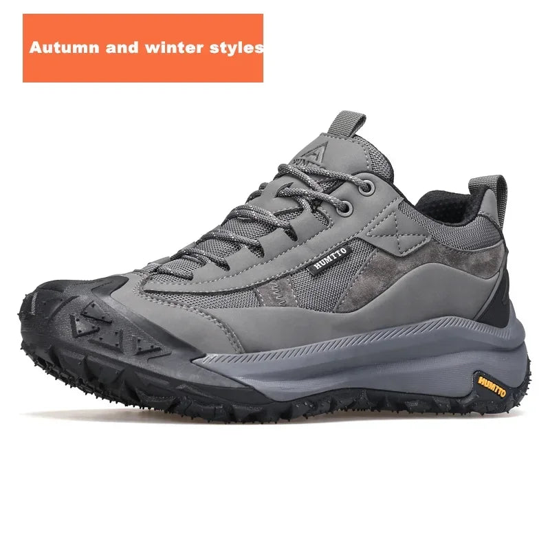 HUMTTO Breathable Trekking Shoes 
Outdoor Men's Sports Shoes 
Non-slip Hiking Boots for Men 
Leather Safety Walking Sneakers Man