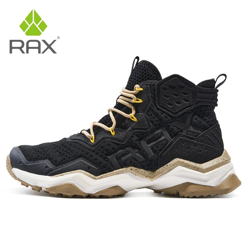 Rax Men Waterproof Hiking Shoes Breathable Hiking Boots Outdoor Trekking Sports Sneakers Tactical Shoes