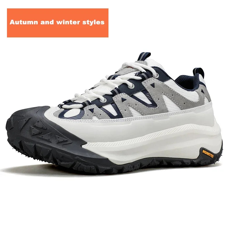 HUMTTO Breathable Trekking Shoes 
Outdoor Men's Sports Shoes 
Non-slip Hiking Boots for Men 
Leather Safety Walking Sneakers Man