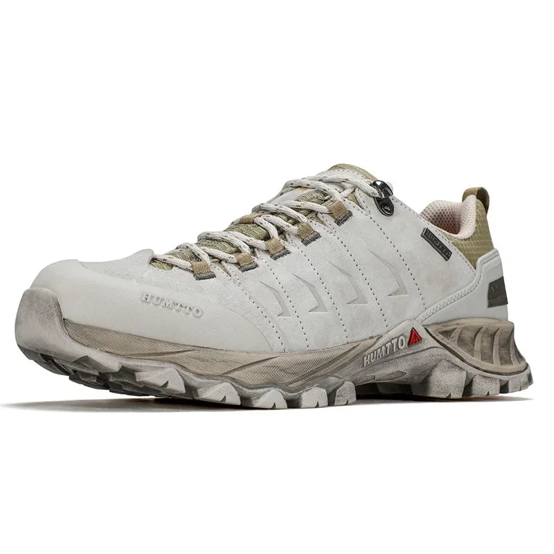 HUMTTO Non-slip Hiking Shoes for Men Genuine Leather Winter Men's Sports Shoes Outdoor Safety Sneakers Breathable Trekking Boots