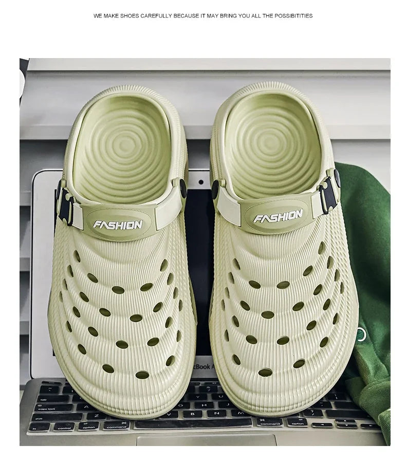 Original Designer Summer Slippers Men Clogs Platform Women Beach Sandals Outdoor Casual Non-slip Footwear Men Sandals