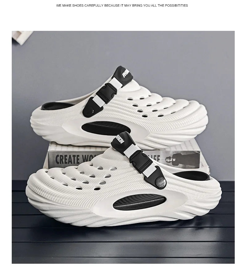 Original Designer Summer Slippers Men Clogs Platform Women Beach Sandals Outdoor Casual Non-slip Footwear Men Sandals