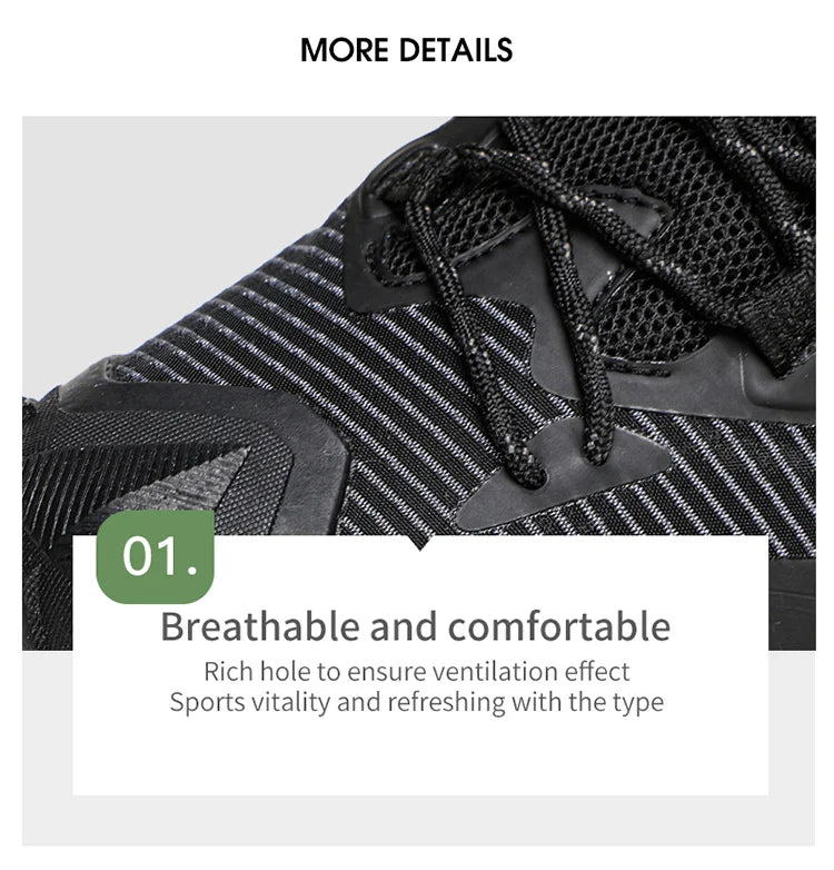 HUMTTO Breathable Trekking Shoes 
Outdoor Men's Sports Shoes 
Non-slip Hiking Boots for Men 
Leather Safety Walking Sneakers Man