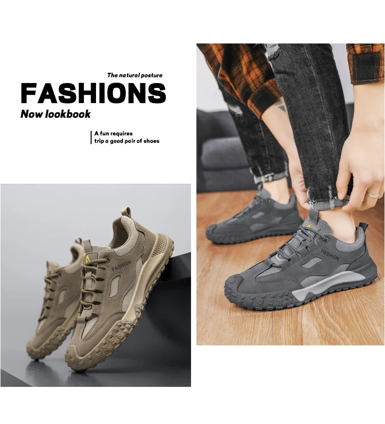 New Casual Sports Men's Work Shoes Lightweight Breathable Non-slip Spring and Summer Comfortable Student Walking Loafers