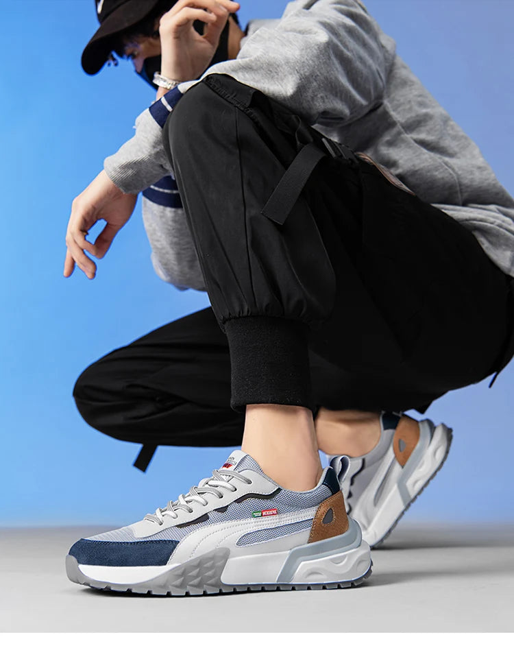 Men's Running Shoes Mesh Breathable Casual Shoes  Fashion Chunky Sneakers Men Outdoor Sports Tennis Shoes