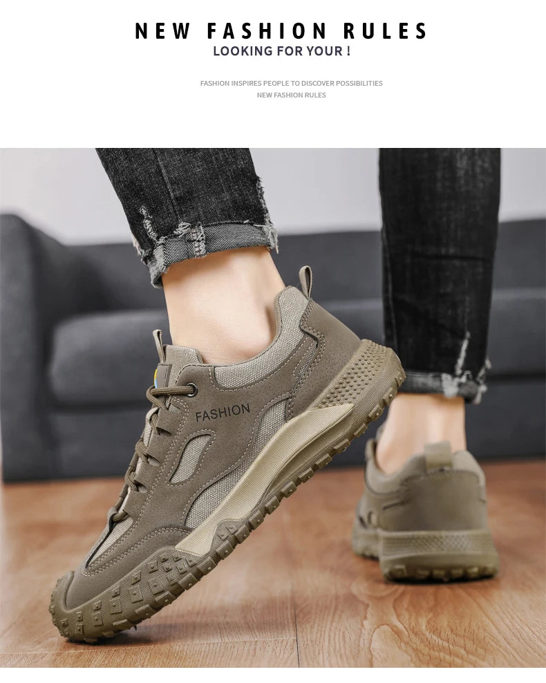 New Casual Sports Men's Work Shoes Lightweight Breathable Non-slip Spring and Summer Comfortable Student Walking Loafers