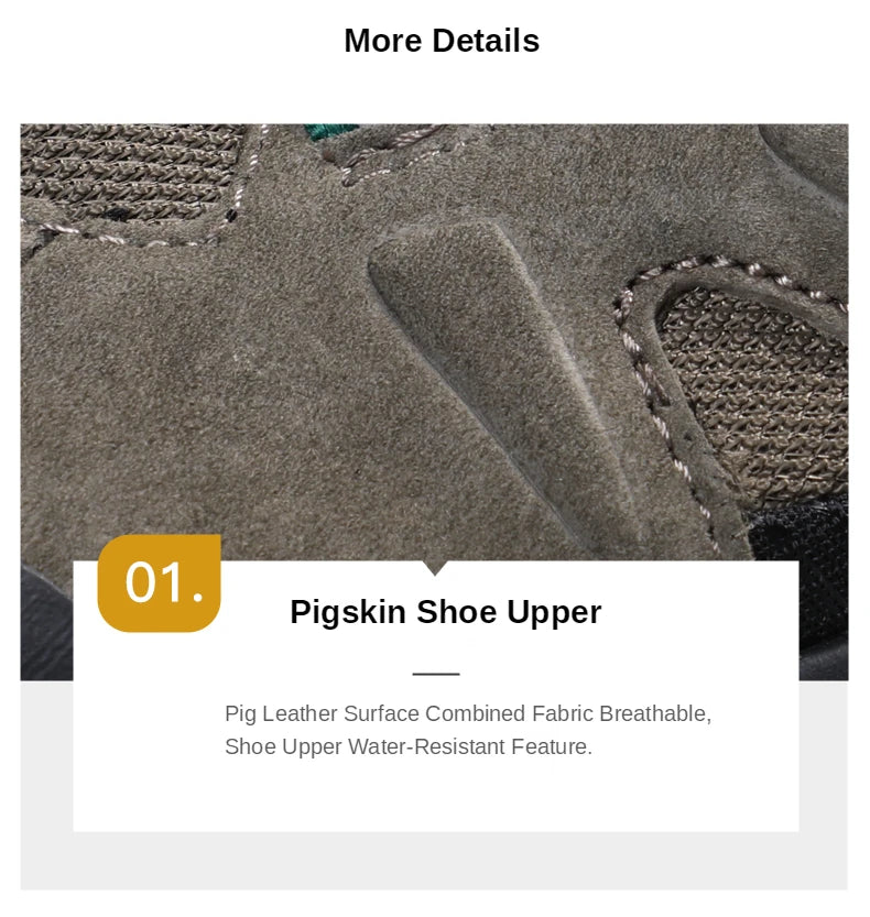 HUMTTO Waterproof Hiking Shoes Leather Outdoor Sneakers for Men Trekking Boots Male Camping Hunting Mens Tactical Ankle Boots