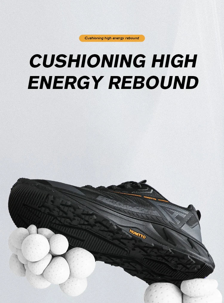 HUMTTO Sports Trail Running Shoes for Men Designer Tenis Man Casual Sneaker Breathable Lightweight Outdoor Black Men's Sneakers