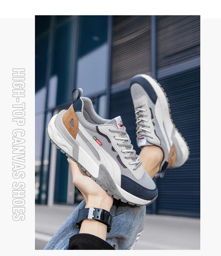 Men's Running Shoes Mesh Breathable Casual Shoes  Fashion Chunky Sneakers Men Outdoor Sports Tennis Shoes