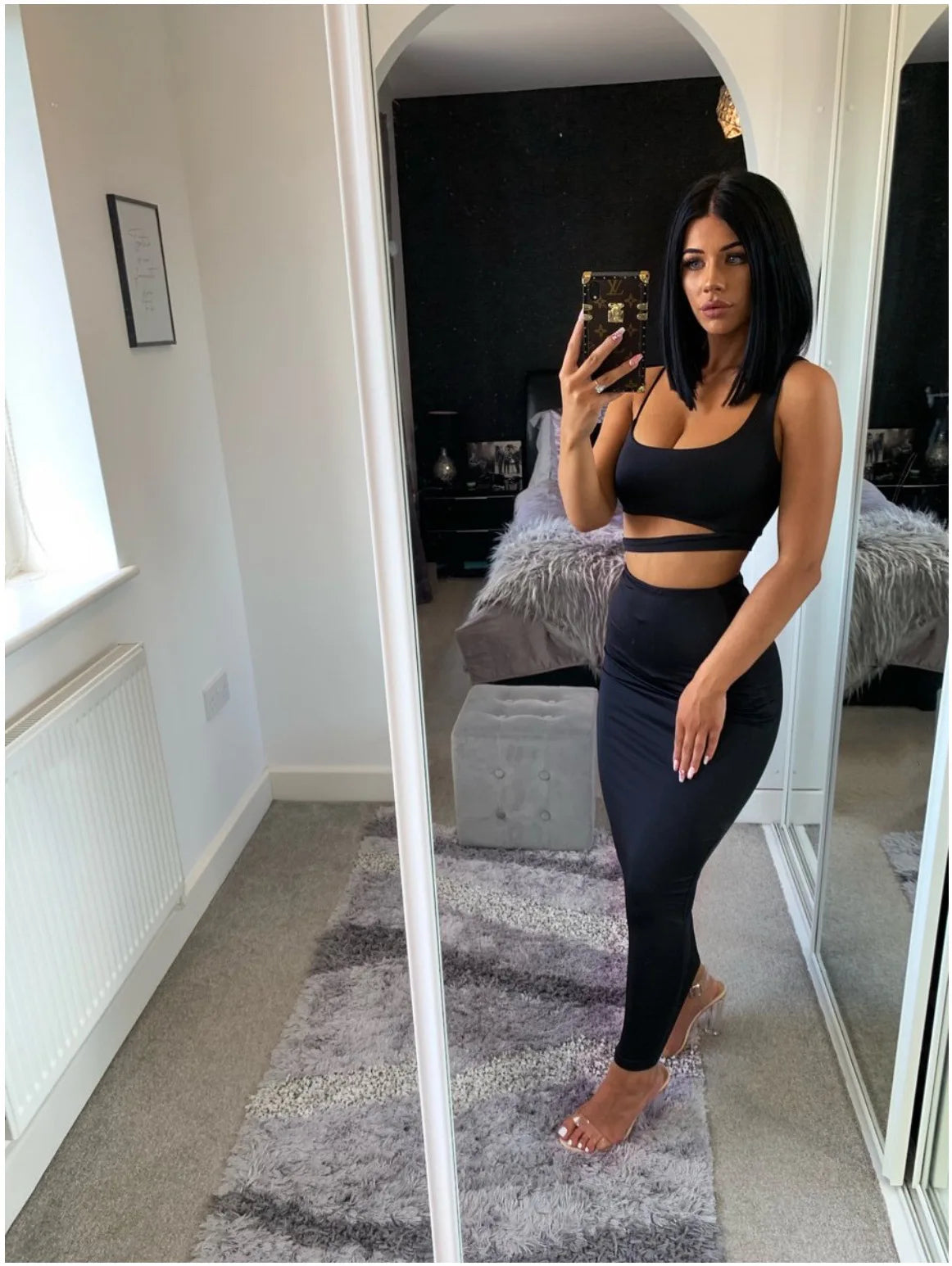 Women Dress Elegant Long Dresses Party Night Dress Women Dresses Woman Female Clothing Sexy Pleated Hollowout Two-piece Dress