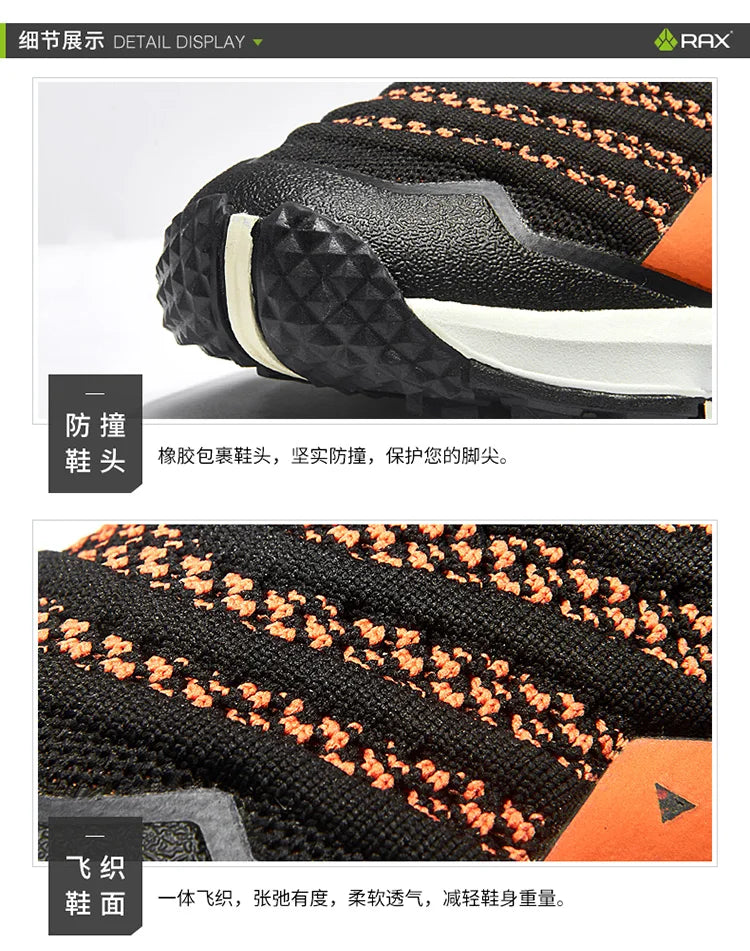 Rax  Men Hiking Shoes  Breathable Outdoor Sports Sneakers for Men Lightweight Mountain Climbing Trekking Shoes Lightweight Shoes