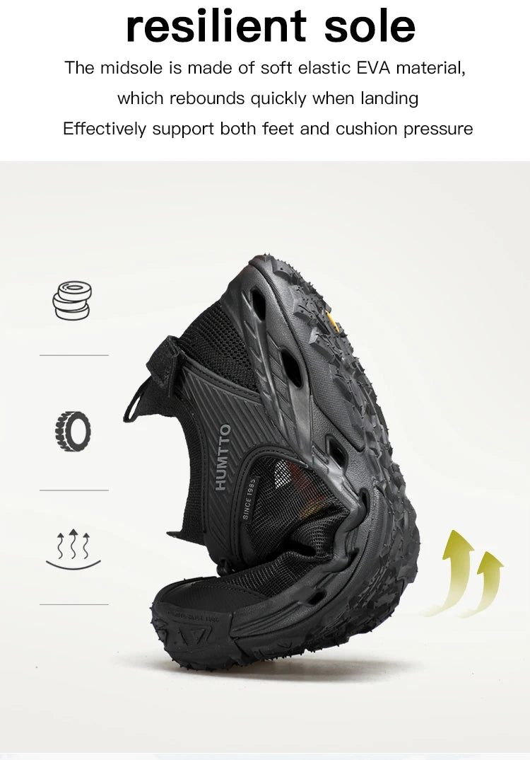 HUMTTO Summer Water Hiking Shoes for Men Breathable Mens Sneaker 2025 Outdoor Beach Sandals Fishing Climbing Wading Man Sneakers