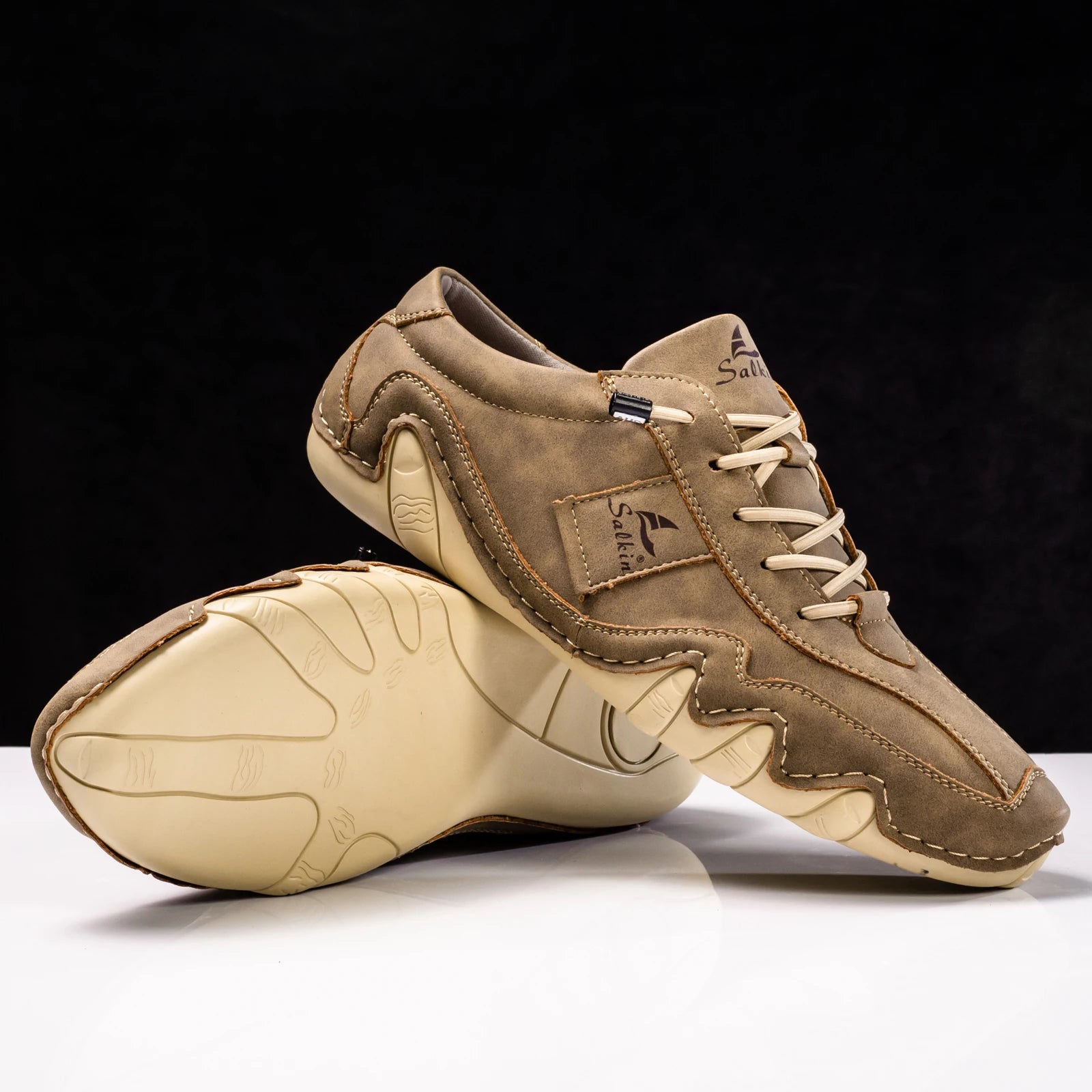 New Men's Flat Casual Shoes Handmade PU Leather Comfortable Loafers Outdoor Men Shoes Breathable Men Moccasins Men's Sneakers