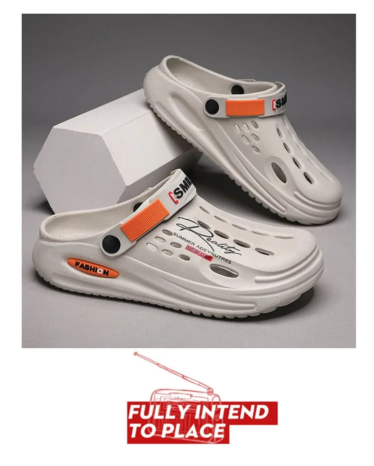 Classic Clog Men Casual Sandals Unisex Closed-Toe Slip-Ons Outdoor Men's Breathable Beach Shoes Slippers