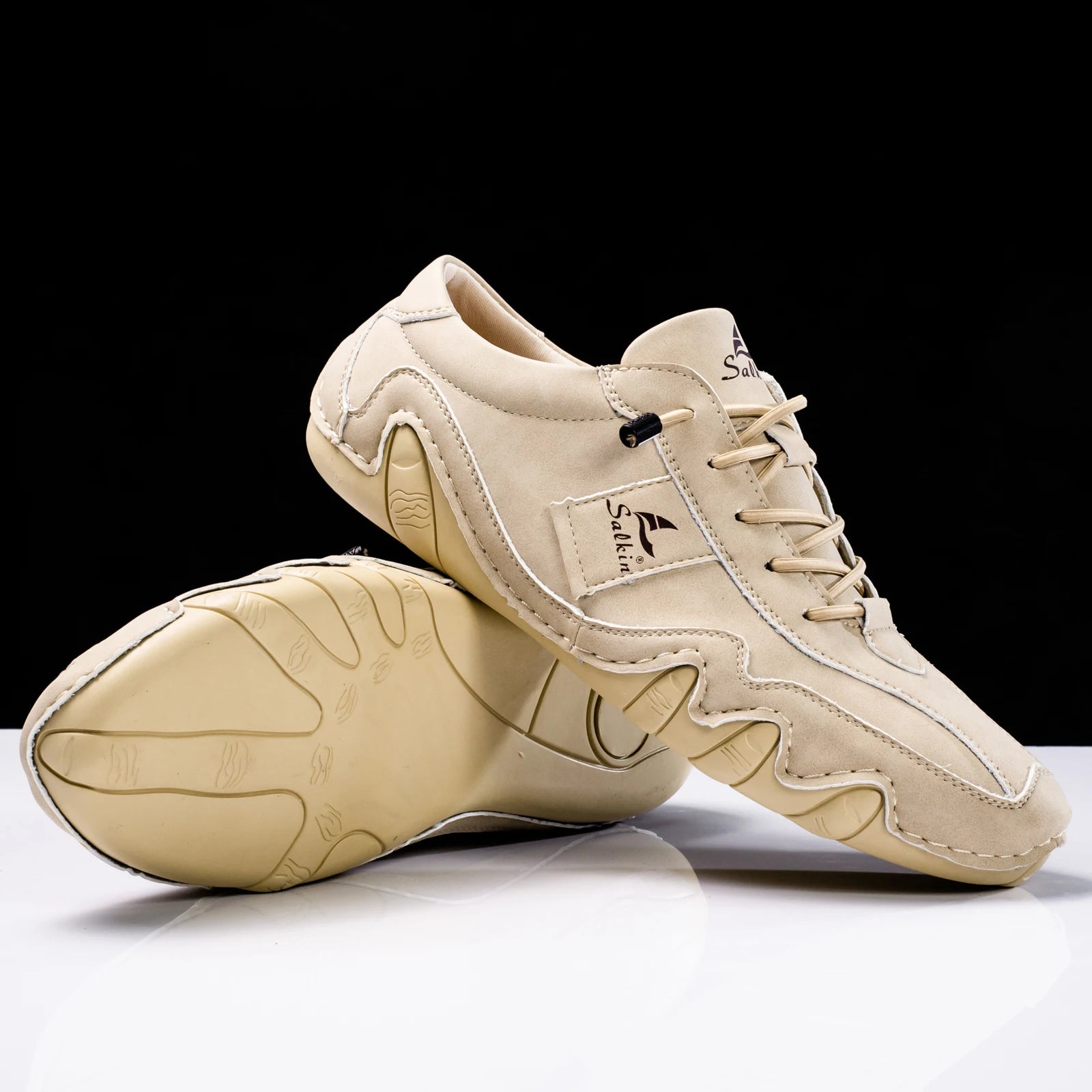 New Men's Flat Casual Shoes Handmade PU Leather Comfortable Loafers Outdoor Men Shoes Breathable Men Moccasins Men's Sneakers