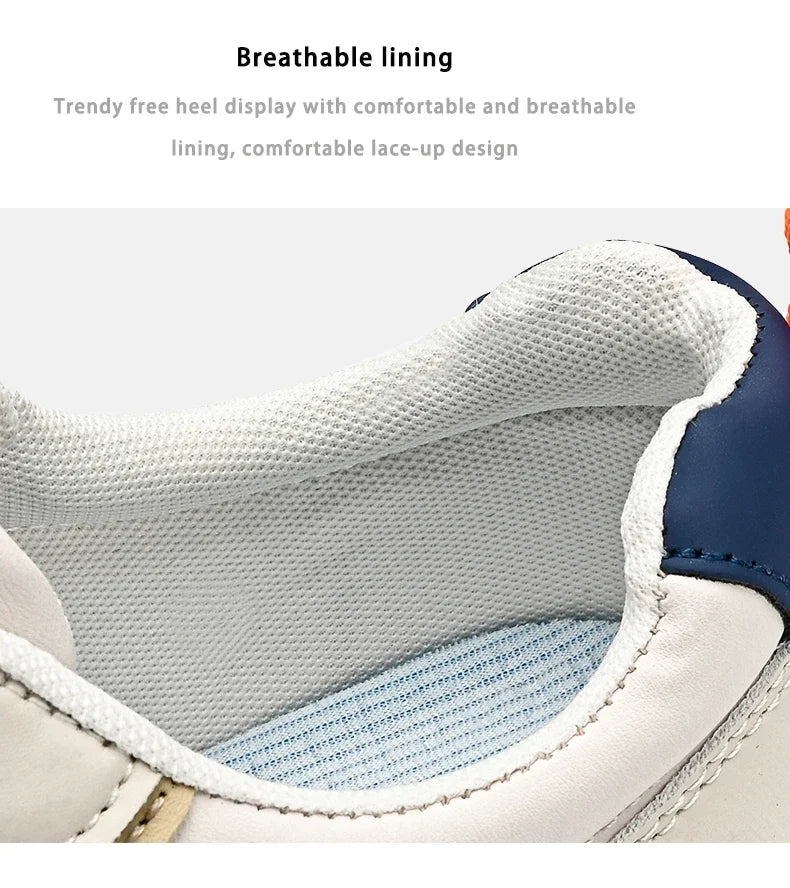 Mens Casual Sneakers Comfortable Soft Bottom Male Trainers Fashion Classic Non-slip Lace-up Tennis Shoes Sport Shoes Man Leather