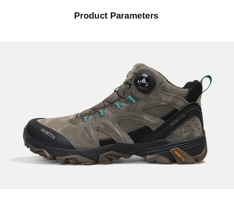 HUMTTO Waterproof Hiking Shoes Leather Outdoor Sneakers for Men Trekking Boots Male Camping Hunting Mens Tactical Ankle Boots