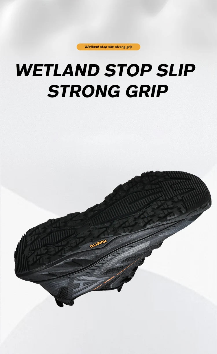 HUMTTO Sports Trail Running Shoes for Men Designer Tenis Man Casual Sneaker Breathable Lightweight Outdoor Black Men's Sneakers