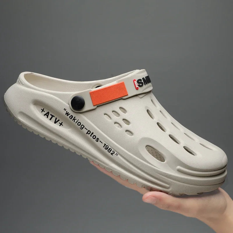 Classic Clog Men Casual Sandals Unisex Closed-Toe Slip-Ons Outdoor Men's Breathable Beach Shoes Slippers