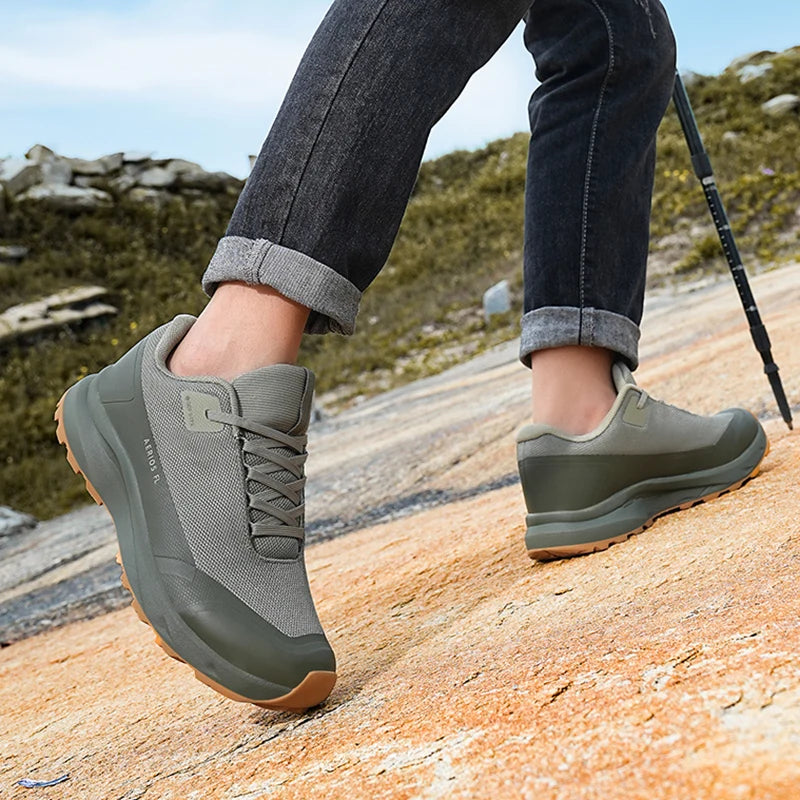 Hiking Shoes Outdoor Walking Mountain Non-Slip Casual Waterproof Sneakers Rubber Wear-Resistant Camping Breathable Hiking Boots