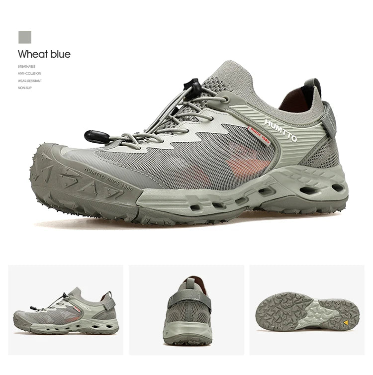 HUMTTO Summer Water Hiking Shoes for Men Breathable Mens Sneaker 2025 Outdoor Beach Sandals Fishing Climbing Wading Man Sneakers