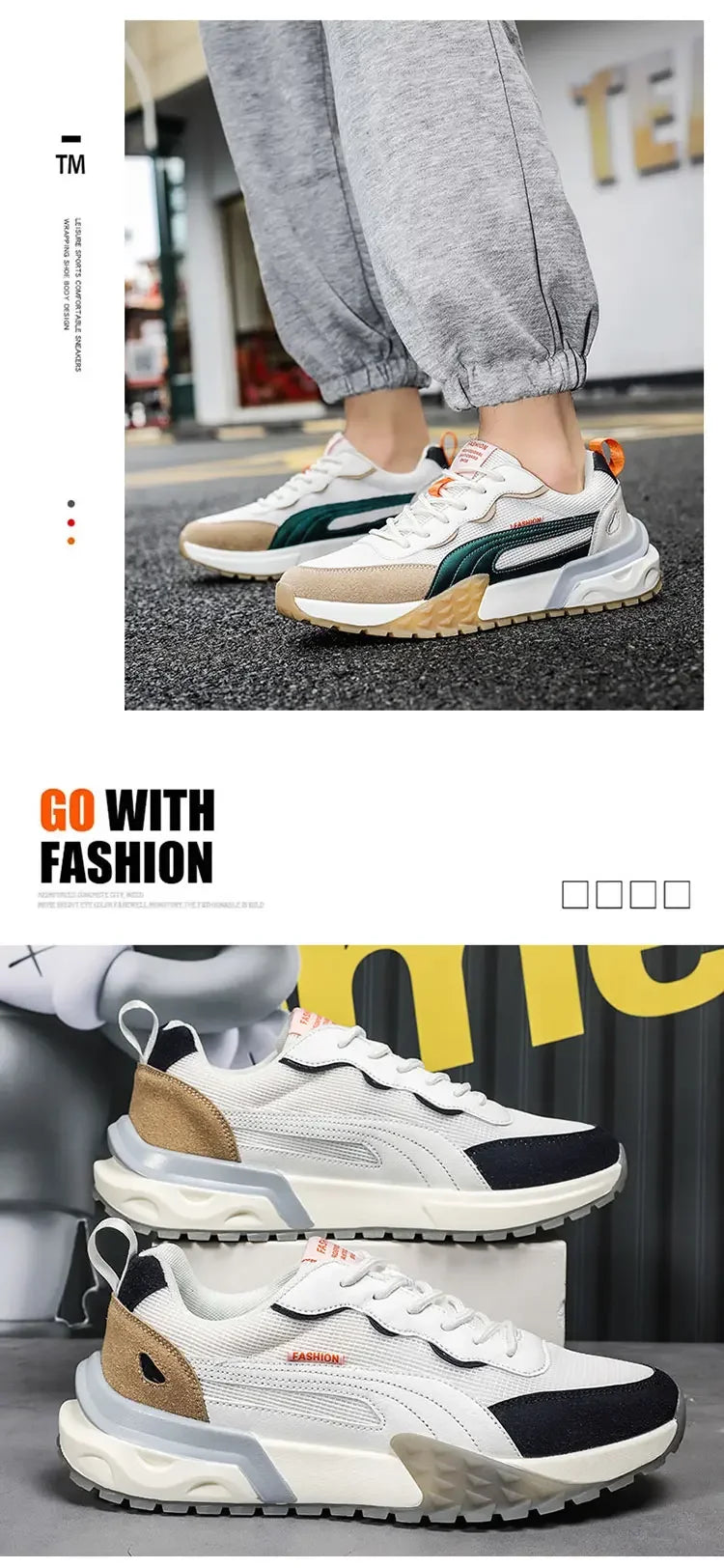 Men's Shoes 2024 New Pair Pair Sports Casual Shoes Men's Shoes Mesh Daddy Shoes Match Shoes ForMen Men Shoes Sneakers