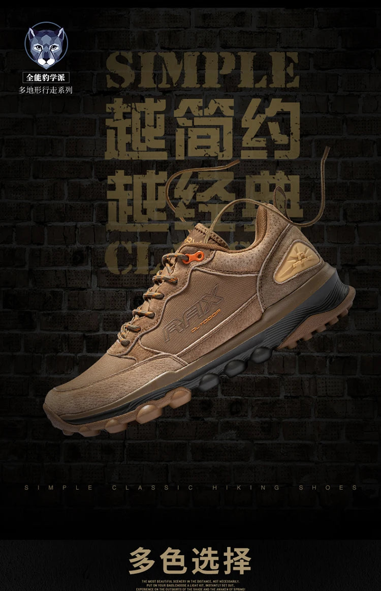 Rax  Men Hiking Shoes  Breathable Outdoor Sports Sneakers for Men Lightweight Mountain Climbing Trekking Shoes Lightweight Shoes