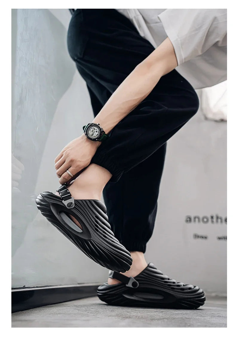 Original Designer Summer Slippers Men Clogs Platform Women Beach Sandals Outdoor Casual Non-slip Footwear Men Sandals