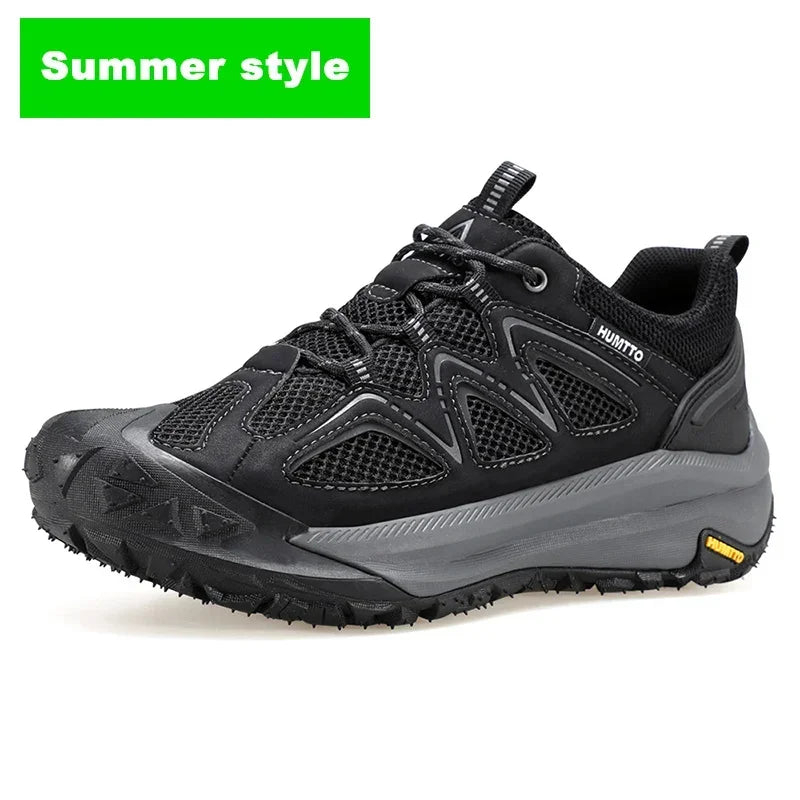 HUMTTO Breathable Trekking Shoes 
Outdoor Men's Sports Shoes 
Non-slip Hiking Boots for Men 
Leather Safety Walking Sneakers Man