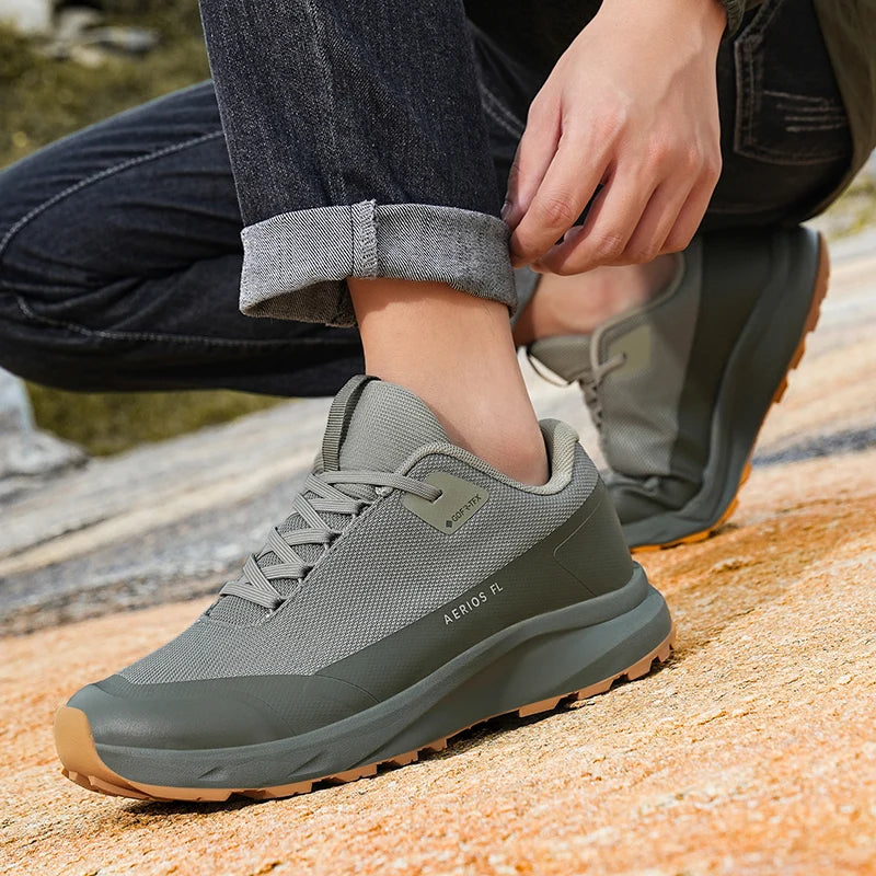 Hiking Shoes Outdoor Walking Mountain Non-Slip Casual Waterproof Sneakers Rubber Wear-Resistant Camping Breathable Hiking Boots