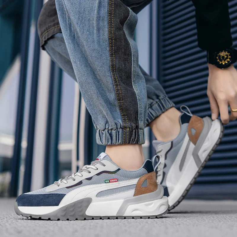 Men's Running Shoes Mesh Breathable Casual Shoes  Fashion Chunky Sneakers Men Outdoor Sports Tennis Shoes