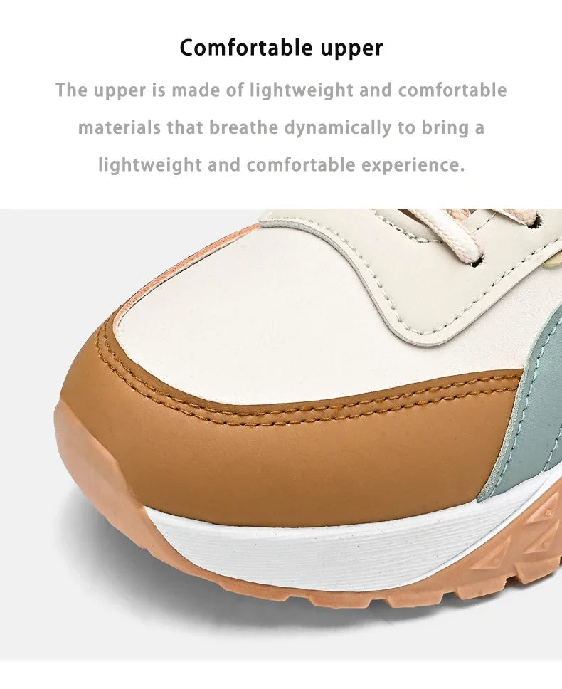 Mens Casual Sneakers Comfortable Soft Bottom Male Trainers Fashion Classic Non-slip Lace-up Tennis Shoes Sport Shoes Man Leather