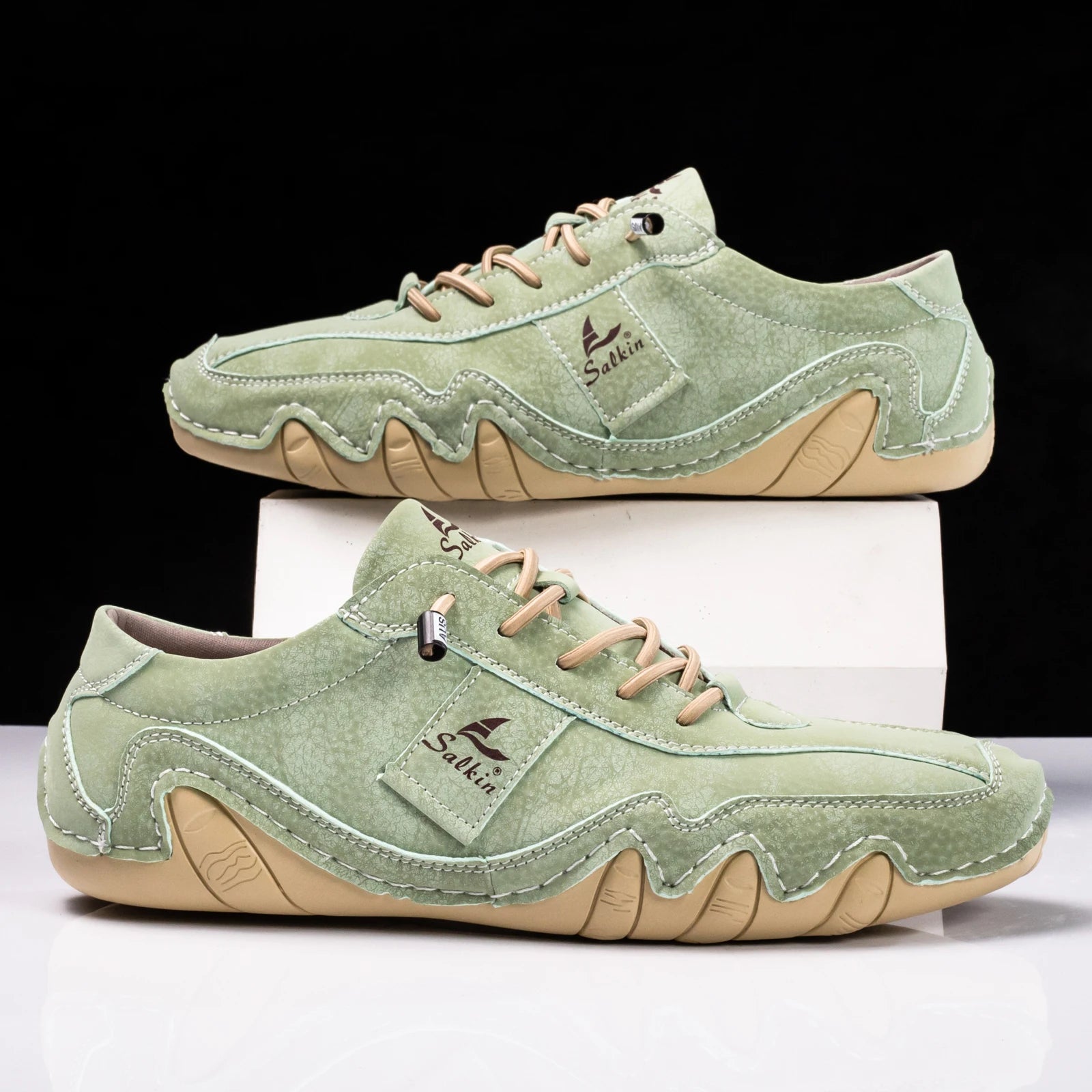 New Men's Flat Casual Shoes Handmade PU Leather Comfortable Loafers Outdoor Men Shoes Breathable Men Moccasins Men's Sneakers